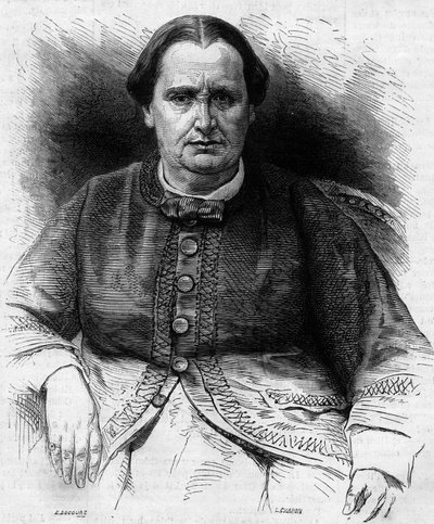 Portret van prinses Elisa Napoleone Baciocchi (1806-1869), nicht van Napoleon I. Gravure in 