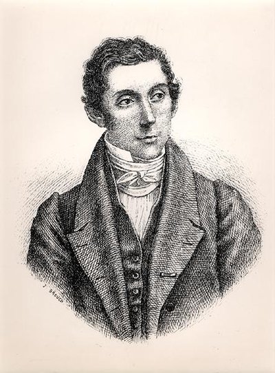 Portret van Rene Caillie (1799-1838) (gravure) door French School