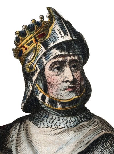 Portret van Robert de Hauteville bekend als Guiscard (1015-1085), Hertog van Apulië en Calabrië door French School