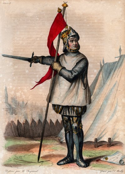 Portret van Robert de Hauteville, bekend als Guiscard (1015-1085), Hertog van Apulië en Calabrië door French School