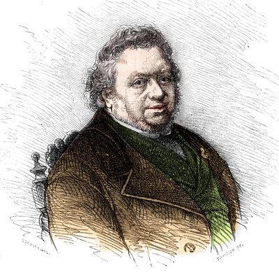 Portret van Saintine (Xavier Boniface de Saintine) door French School