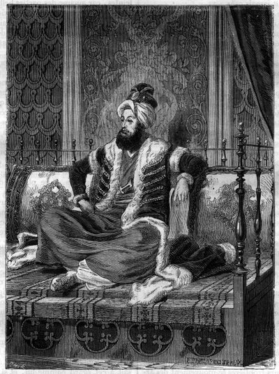 Portret van Selim III (1761-1808), Ottomaanse keizer. Selim III was Sultan van 1789-1807 - De sultan Selim III (1761-1808) - in 