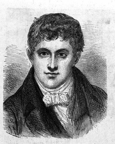 Portret van Sir Humphry Davy (1778 - 1829), Britse chemicus en natuurkundige - in 