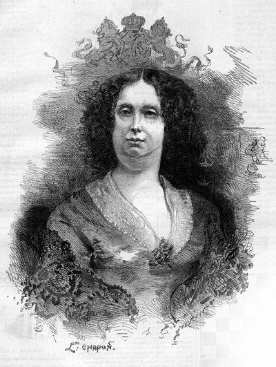 Portret van Sophie Frederique Mathilde van Württemberg, Koningin van Nederland. Gravure in 
