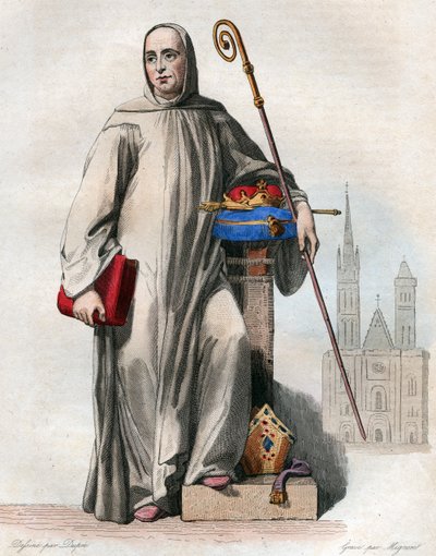Portret van Suger (abt Suger) (1081-1151), Franse abt en historicus door French School