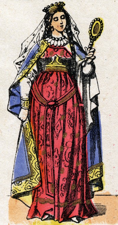 Portret van Ultrogothe, koningin van Frankrijk en vrouw van Childebert I. door French School