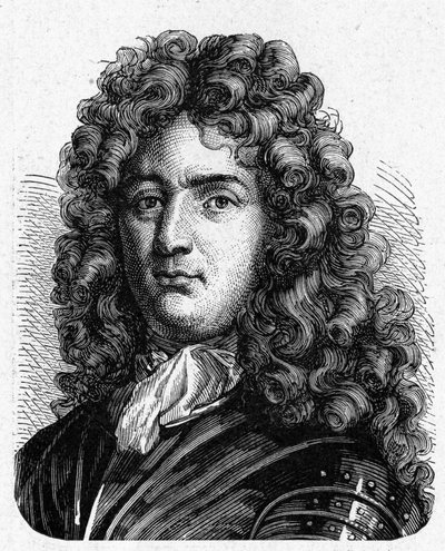 Portret van Vauban (1633 - 1707). (Sébastien Le Prestre de Vauban) (Maréchal de France en militair ingenieur) - in 