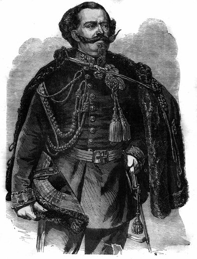Portret van Victor Emmanuel (Vittorio Emanuele II di Savoia of Victor-Emmanuel) door French School