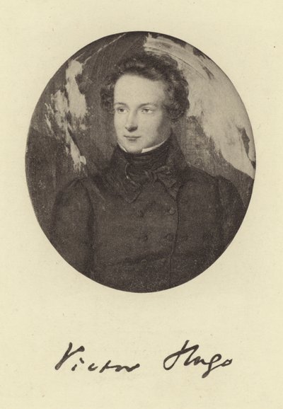 Portret van Victor Hugo door French School