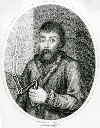 Portret van Yemelyan Pugachev door French School