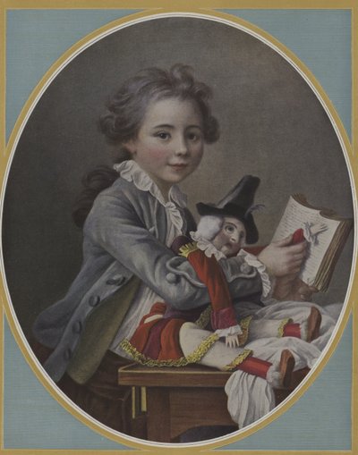 Portret van een kind door French School