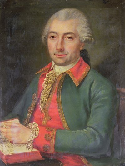 Portret van een onbekende scheepsarts door French School