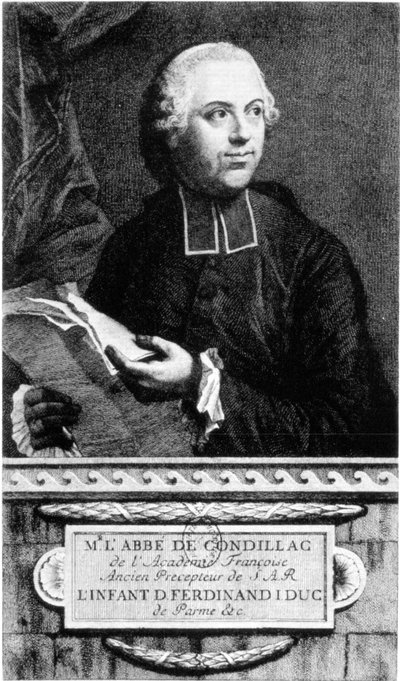 Portret van de abt Etienne Bonnot de Condillac (1715 - 1780) Franse filosoof door French School