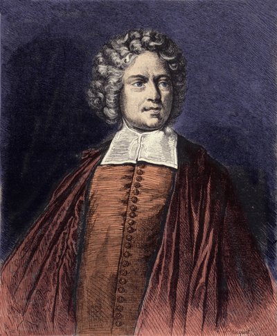 Portret van de Abbe van Saint-Pierre (Charles-Irenee Castel de Saint Pierre) door French School