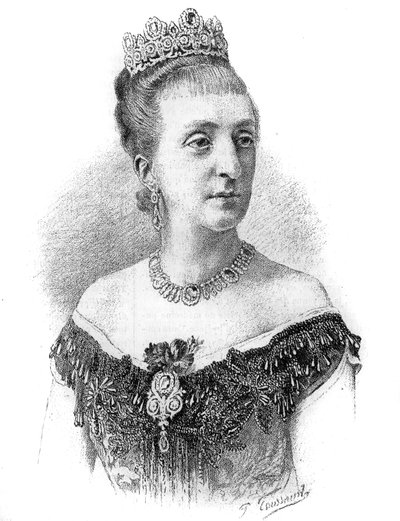 Portret van de gravin van Parijs, Marie-Isabelle d