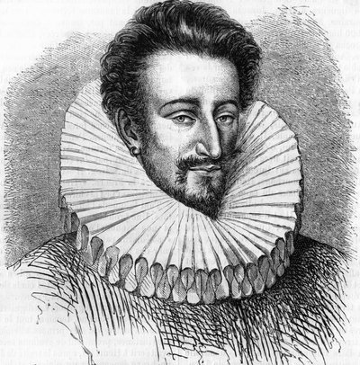 Portret van de Hertog van Joyeuse, favoriet van Hendrik III. In 