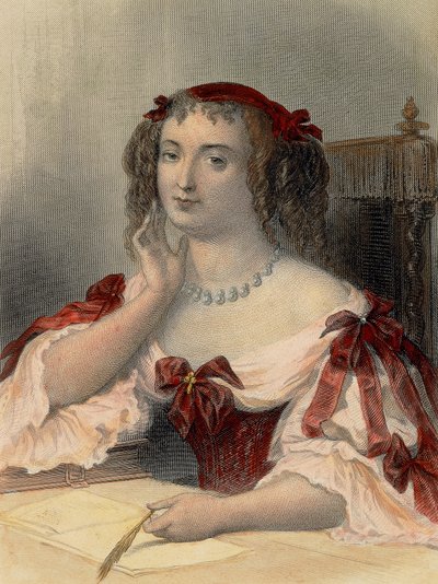 Portret van de markiezin de Sevigne door French School