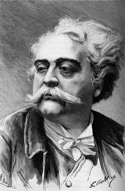 Portret van de schilder en beeldhouwer Albert Ernest Carrier Belleuse (1824-1887), in de Illustrous World 1887 door French School