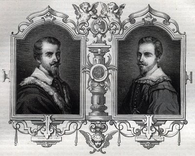 Portretten van Horace (Orazio 1531-1553) en Octave Farnese (Ottavio) door French School