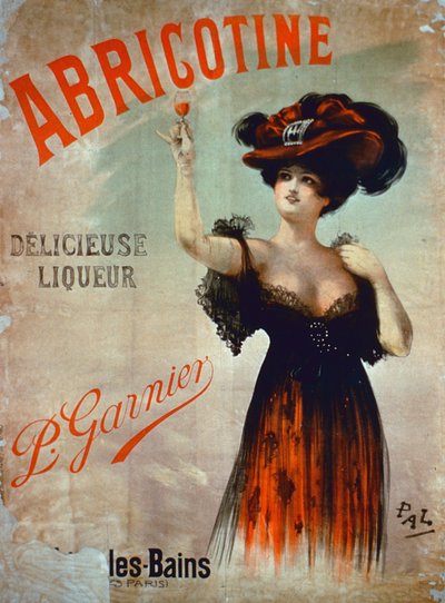Poster voor Abricotine, gemaakt door P. Garnier, Parijs door French School