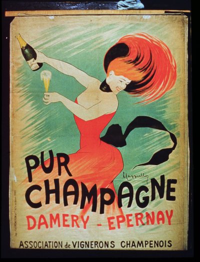 Poster voor Pure Champagne, uit Damery, Epernay door French School