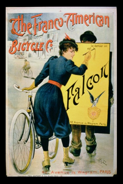 Poster voor The Franco-American Bicycle Co., Parijs door French School