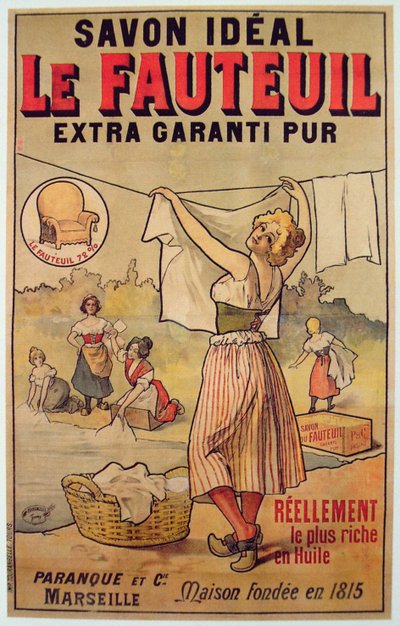 Poster voor Le Fauteuil zeep door French School