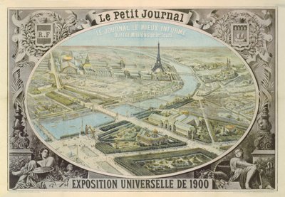 Poster gepubliceerd door Le Petit Journal om de Exposition Universelle in Parijs te adverteren, 1900 door French School