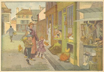 Voorbereidingen voor het feest door French School