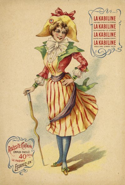Mooie Franse meisje in kleurrijke outfit door French School
