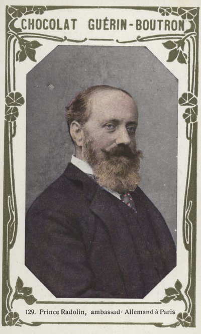 Prins Radolin, Duitse ambassadeur in Parijs (gekleurd foto) door French School