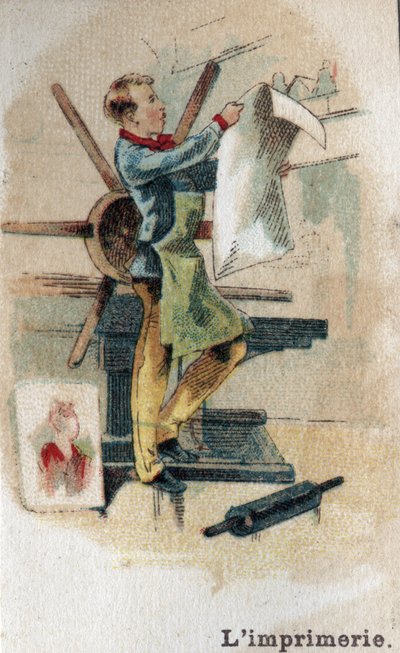 Drukkerijen aan het einde van de 19e eeuw. Chromolithografie begin 20e eeuw. door French School