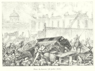 Inname van het Louvre, 29 juli 1830 door French School