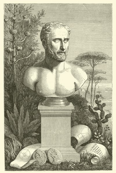 Pythagoras (gravure) door French School