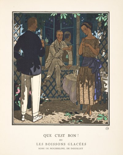 Wat is het lekker! Of IJsdranken, uit een Collectie van Modeplaten door French School