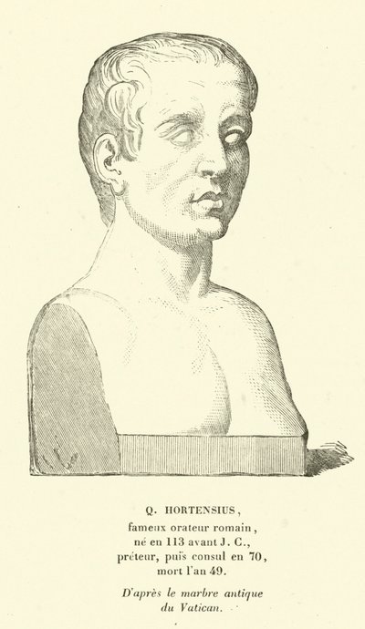 Quintus Hortensius, Romeins Optimate politicus en redenaar door French School