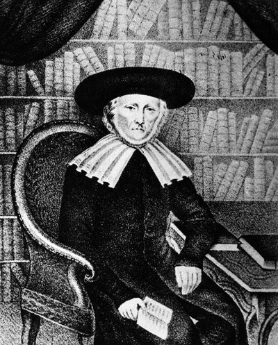 Rabbijn Simon Cahn, voorzitter van het Consistorie van Colmar, Elzas, Frankrijk door French School