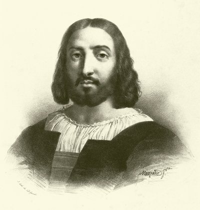 Raffaello Sanzio da Urbino, bekend als Raphael, portret door French School