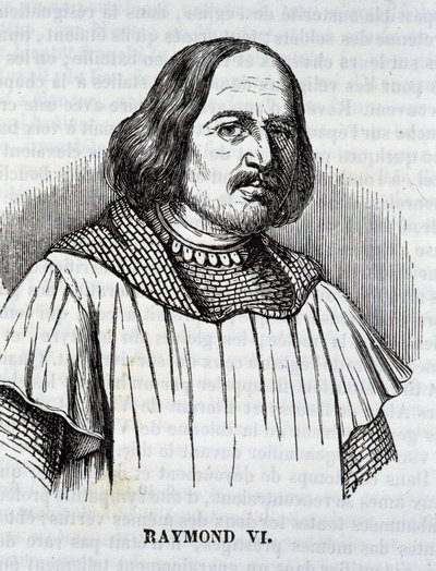 Raymond VI in "La Mosaique du midi", Toulouse door French School