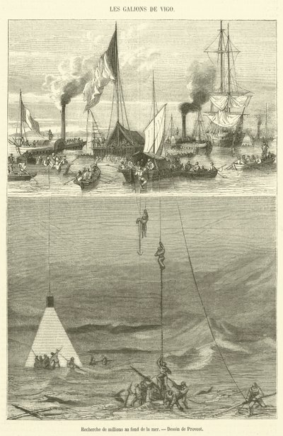 Zoeken naar miljoenen op de bodem van de zee door French School