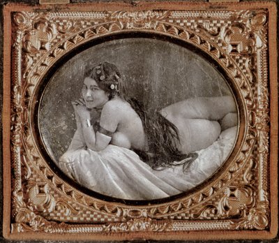 Liggend naakt, ca. 1850, uit een fotoboek gepubliceerd in 1980 door French School
