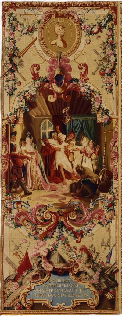 Regence Gobelins wandtapijt met het verhaal van Don Quichot, 1717-18 door French School