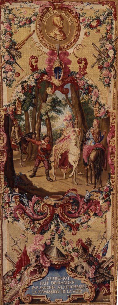 Regence Gobelins Wandtapijt met het Verhaal van Don Quichot, 1717-18 door French School