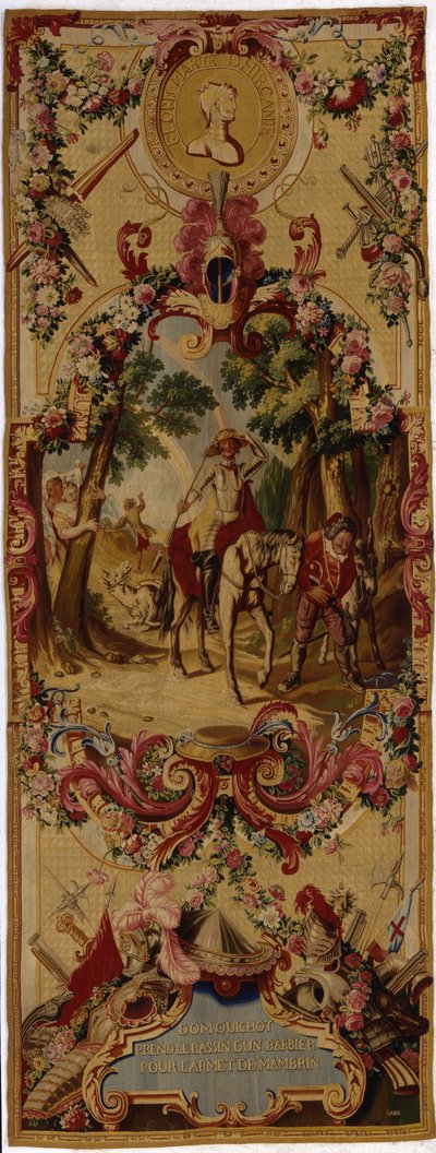 Regence Gobelins wandtapijt met het verhaal van Don Quichot, 1717-18 door French School
