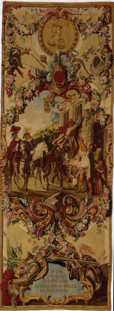 Regence Gobelins wandtapijt met het verhaal van Don Quichot door French School