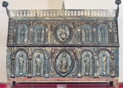 Reliekschrijn van St. Viance, Limousin School, c.1230-50 door French School