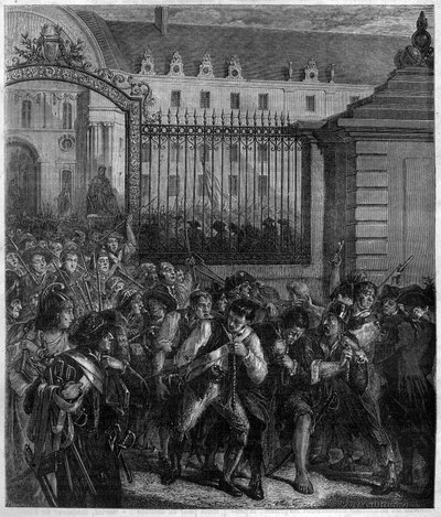 Verwijdering van wapens van de Invalides door het volk 
