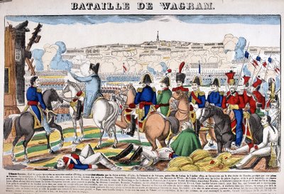 Voorstelling van de Slag bij Wagram, 5 juli door French School