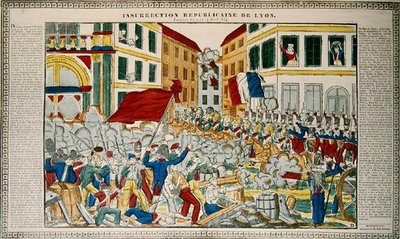 Republikeinse opstand in Lyon, 9-14 april 1834 door French School