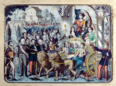 Republikeinse allegorie ter viering van de Franse Grondwet van 1876 door French School